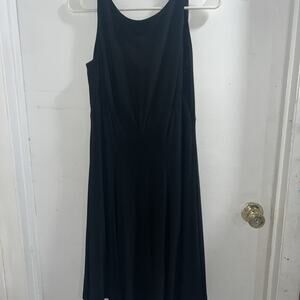 Women's LAUREN Ralph Lauren Black Sleeveless Midi Dress Size 10